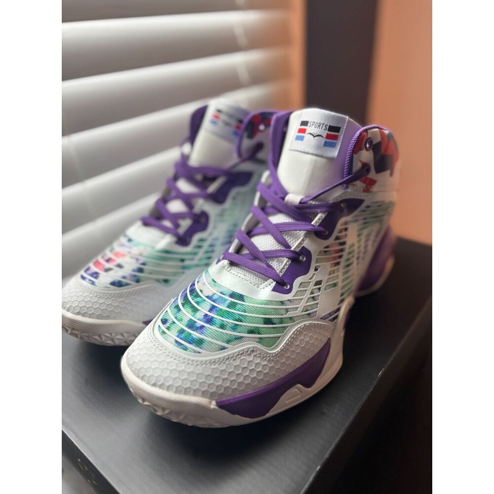 High Top Basketball Mens Size 10.5 Multi-Colored Sneakers Sports Shoes